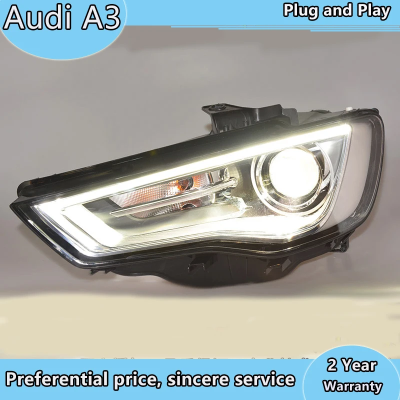 Car Styling Car Styling For AUDI A3 headlights 2014-2016 For A3 head lamp led DRL front Bi-Xenon Lens Double Beam HID KIT
Car Styling Car Styling For AUDI A3 headlights 2014-2016 For A3 head lamp led DRL front Bi-Xenon Lens Double Beam HID KIT