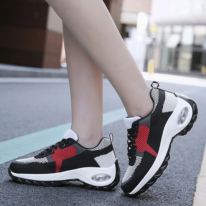 Breathable Women Casual Shoes Plus Size Lace On Fashion Sneakers Women Shoes Thick Sole Wedges Platform Shoes
Breathable Women Casual Shoes Plus Size Lace On Fashion Sneakers Women Shoes Thick Sole Wedges Platform Shoes