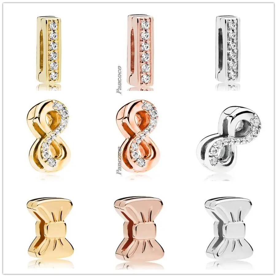 Original 925 Sterling Silver Rose Gold Reflexions Timeless Sparkle Clip Charm Fit Pandora Women Bracelet & Necklace Jewelry
Original 925 Sterling Silver Rose Gold Reflexions Timeless Sparkle Clip Charm Fit Pandora Women Bracelet & Necklace Jewelry