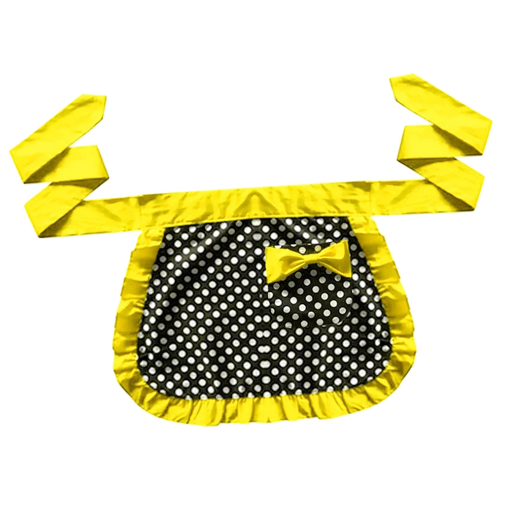 Cotton Waist Serving Apron 1 Pocket Bistro Dot Half Aprons for Woman Girl 
Cotton Waist Serving Apron 1 Pocket Bistro Dot Half Aprons for Woman Girl