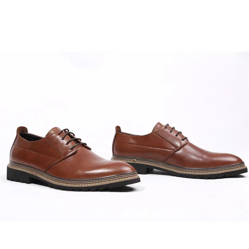 Men's Genuine Leather Business Dress Shoes Men Retro Vintage Oxfords Formal Lace Up Wedding Social Evening Shoes For Men E46
Men's Genuine Leather Business Dress Shoes Men Retro Vintage Oxfords Formal Lace Up Wedding Social Evening Shoes For Men E46