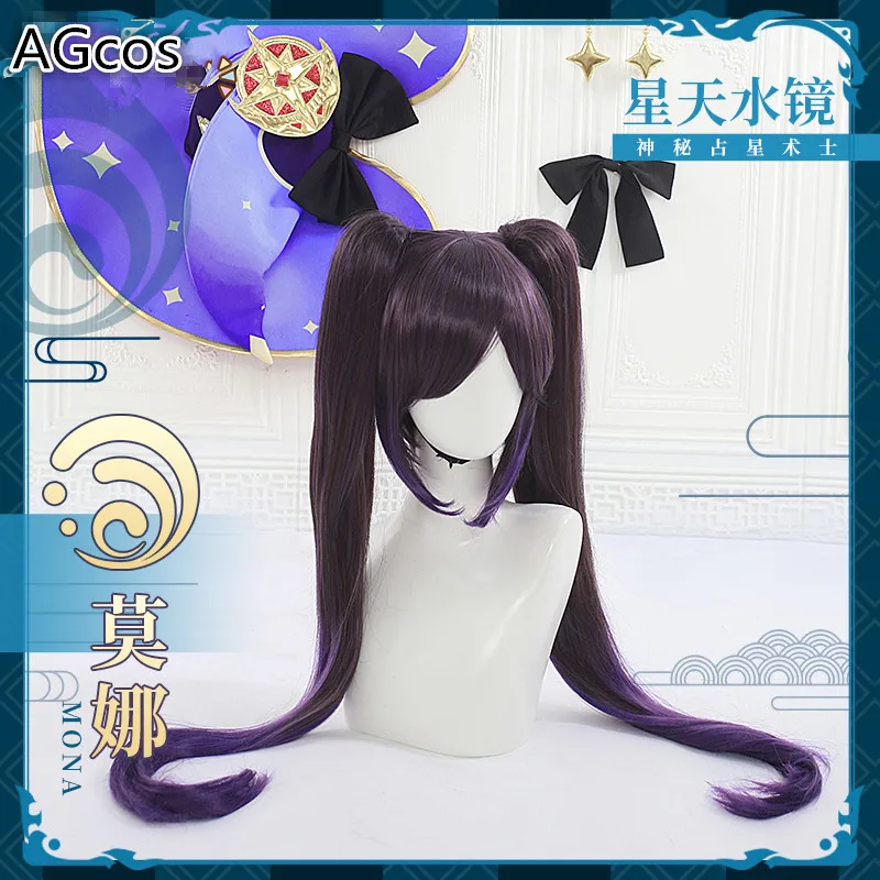 Парик для косплея Genshin Impact Mona, женские парики из волос на Хэллоуин
Парик для косплея Genshin Impact Mona, женские парики из волос на Хэллоуин