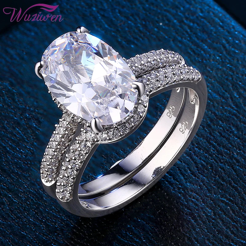 Wuziwen 2 Pieces Engagement Ring Wedding Band Bridal Set For Woman Solid 925 Sterling Silver Oval Shape AAAAA Zirconr Rings
Wuziwen 2 Pieces Engagement Ring Wedding Band Bridal Set For Woman Solid 925 Sterling Silver Oval Shape AAAAA Zirconr Rings