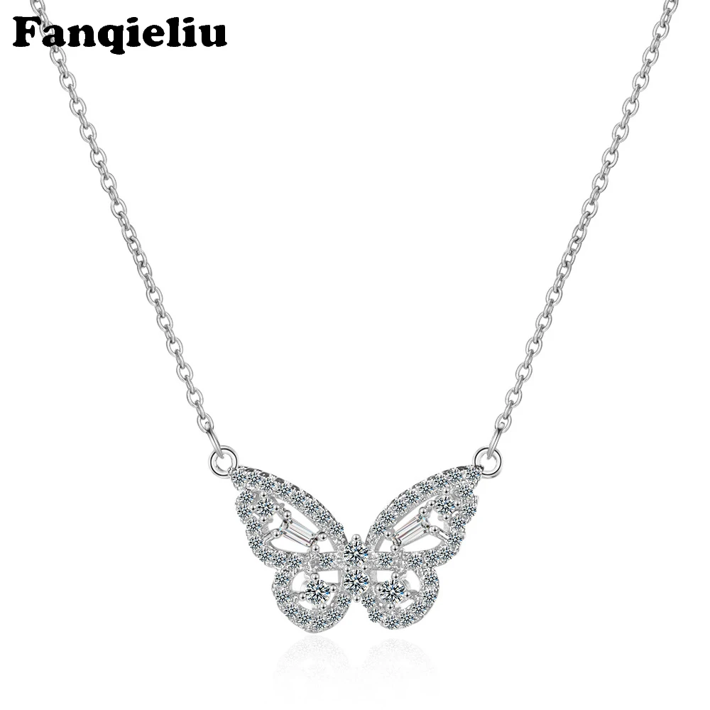 Fanqieliu Sterling 925 Silver Necklace Woman Trendy Zircon Jewelry Butterfly Crystal Pendant Necklace For Women FQL20233
Fanqieliu Sterling 925 Silver Necklace Woman Trendy Zircon Jewelry Butterfly Crystal Pendant Necklace For Women FQL20233