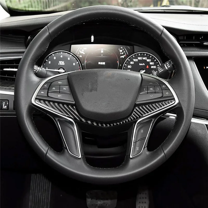 Carbon Fiber Car Interior Refit Steering Wheel Decorative Cover Trim For Cadillac XT5 CT6 Car Styling Accessories Car Sticker
Carbon Fiber Car Interior Refit Steering Wheel Decorative Cover Trim For Cadillac XT5 CT6 Car Styling Accessories Car Sticker