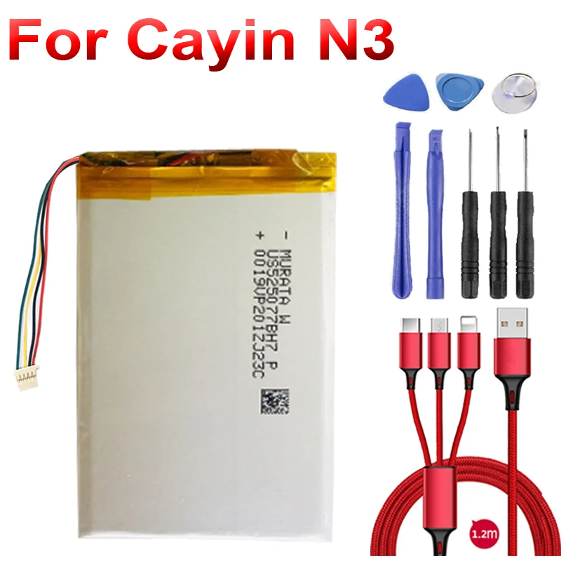 3 7 в 3400 мАч аккумулятор для Cayin N3 Player новый литий полимерный замены + USB кабель