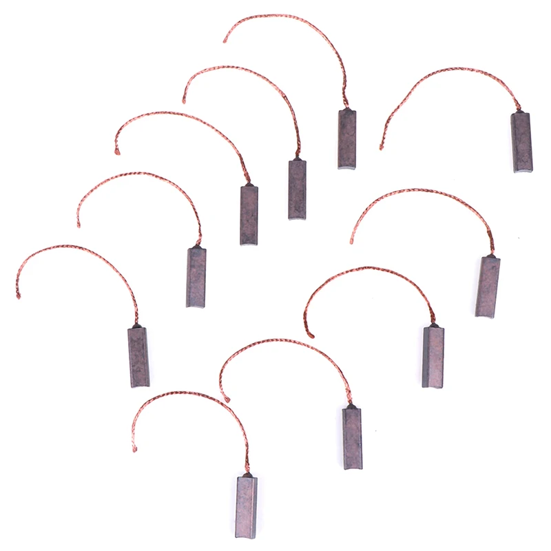 10Pcs Carbon Brushes Wire Leads Generator Generic Electric Motor Brush Replacement 4.5 x 6.5 x 20mm New Hot
10Pcs Carbon Brushes Wire Leads Generator Generic Electric Motor Brush Replacement 4.5 x 6.5 x 20mm New Hot