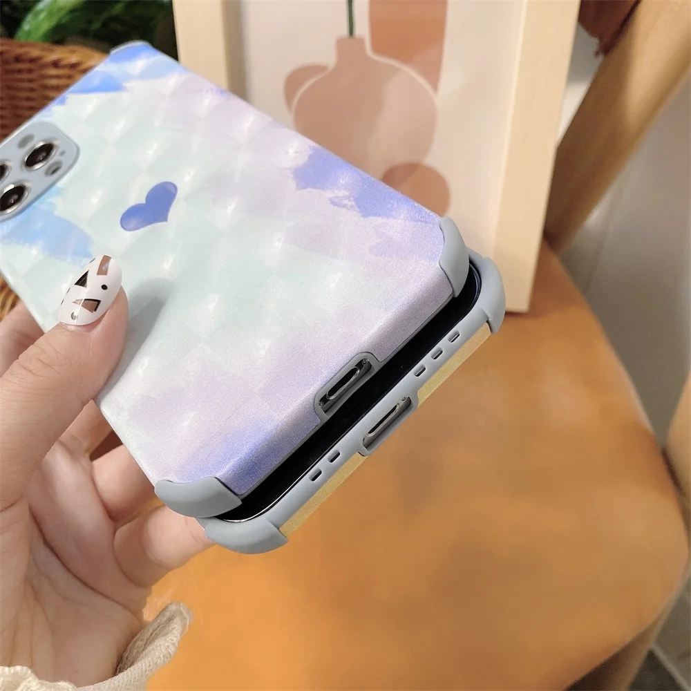 Lambskin Watercolor Phone Case for Iphone 12 Coque 11 11promax Case Cute Love Heart Cover for Iphone XR X 7P 7 8 SE2020 Fundas
Lambskin Watercolor Phone Case for Iphone 12 Coque 11 11promax Case Cute Love Heart Cover for Iphone XR X 7P 7 8 SE2020 Fundas