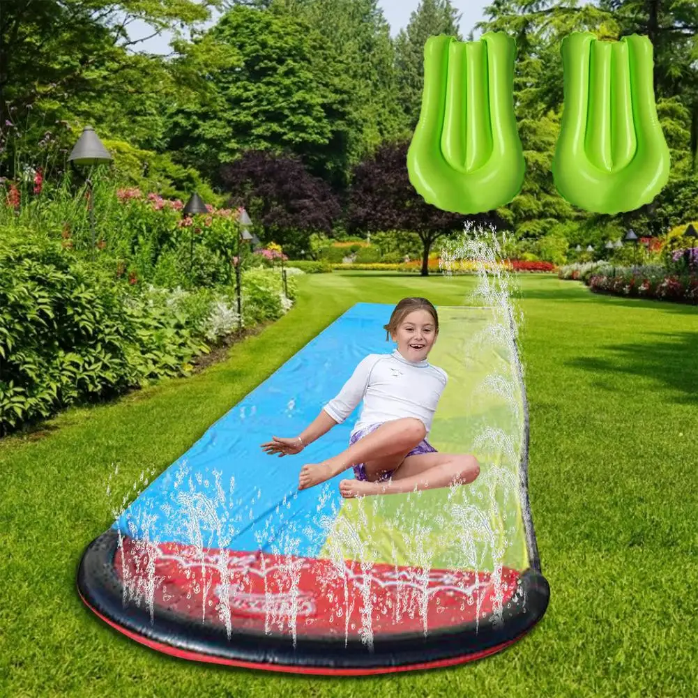 Lawn Water Slide Double Lane Water Splash Slide Backyard Toy Super-thick And Heavy-duty PVC Kids Double Water Slide
Lawn Water Slide Double Lane Water Splash Slide Backyard Toy Super-thick And Heavy-duty PVC Kids Double Water Slide