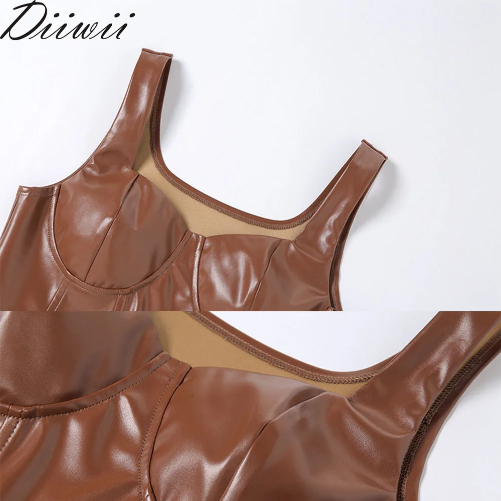 DiiWii Women's Fashion Versatile Strap Slimming Short Crop PU Vest Female
DiiWii Women's Fashion Versatile Strap Slimming Short Crop PU Vest Female