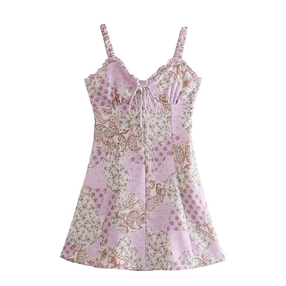 Fashion Floral Temperament Strap Dresses For Women 2021 Side Zipper Female Sweet Beach Mini Dress
Fashion Floral Temperament Strap Dresses For Women 2021 Side Zipper Female Sweet Beach Mini Dress