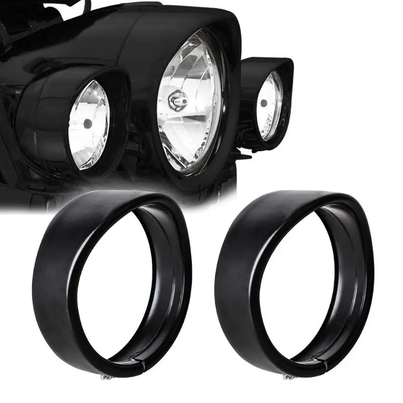 1Pair Motorcycle 4.5Inch 4 1/2 LED Passing Fog Light Visor Style Trim Ring for Softail Touring FLD Trike Models
1Pair Motorcycle 4.5Inch 4 1/2 LED Passing Fog Light Visor Style Trim Ring for Softail Touring FLD Trike Models
