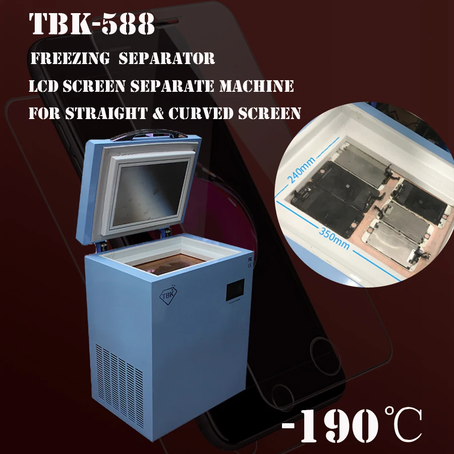 TBK 588 Профессиональный Mass 190C LCD сенсорный экран морозильная разделительная Машина