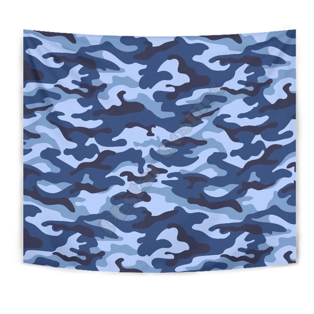 BLUE CAMOUFLAGE WALL TAPESTRY 3D Printed Tapestrying Rectangular Home Decor Wall Hanging
BLUE CAMOUFLAGE WALL TAPESTRY 3D Printed Tapestrying Rectangular Home Decor Wall Hanging