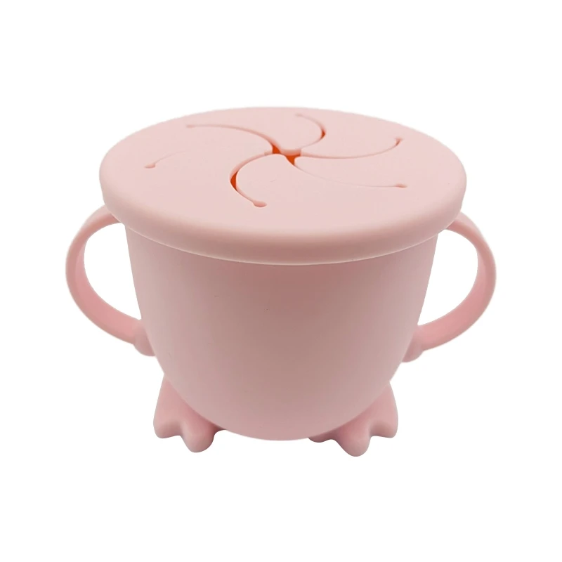 

200ML Baby Infant Learning Feeding Food Bowl Cup Storage Container Children Plate with Handle Silicone Snack Dishes