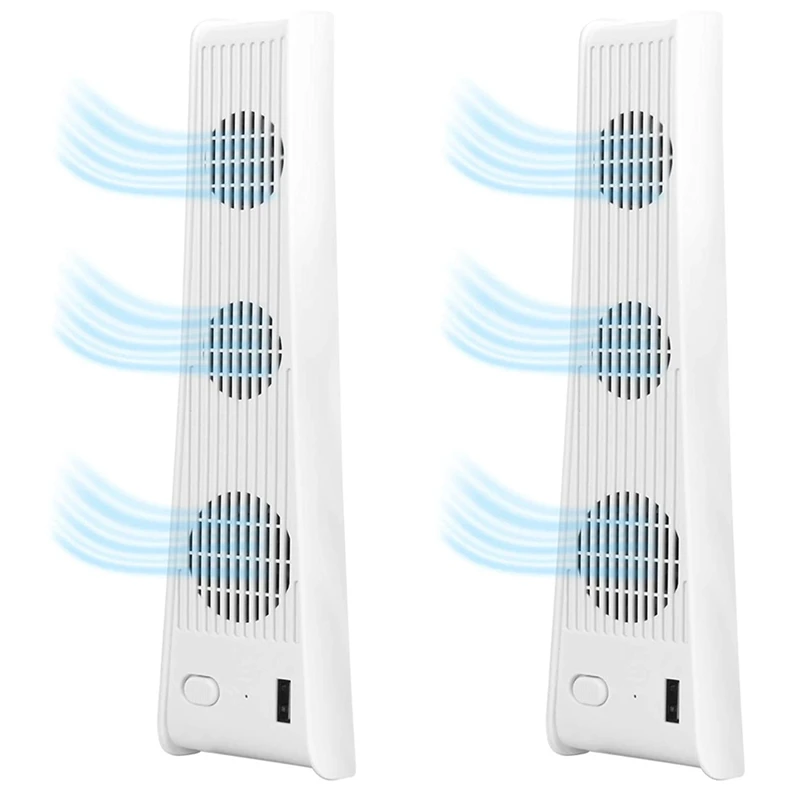 2PCS Cooling Fan, Host Cooling for PS5 with 3-Fan External USB Cooler Game External Accessories for PS5 Digital Edition
2PCS Cooling Fan, Host Cooling for PS5 with 3-Fan External USB Cooler Game External Accessories for PS5 Digital Edition
