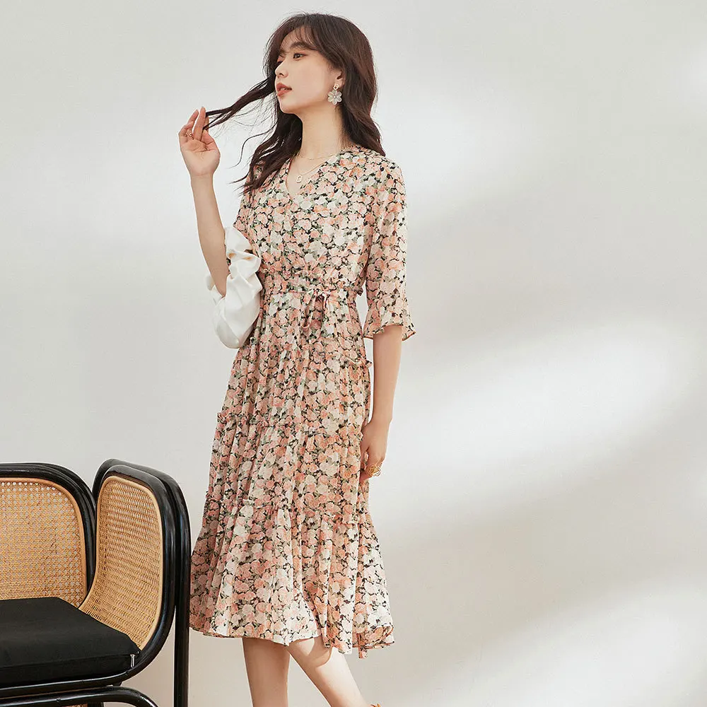 Rongtai 2021 digital printing Lace Dress Medium Length High Waist FAIRY DRESS summer dress 
Rongtai 2021 digital printing Lace Dress Medium Length High Waist FAIRY DRESS summer dress