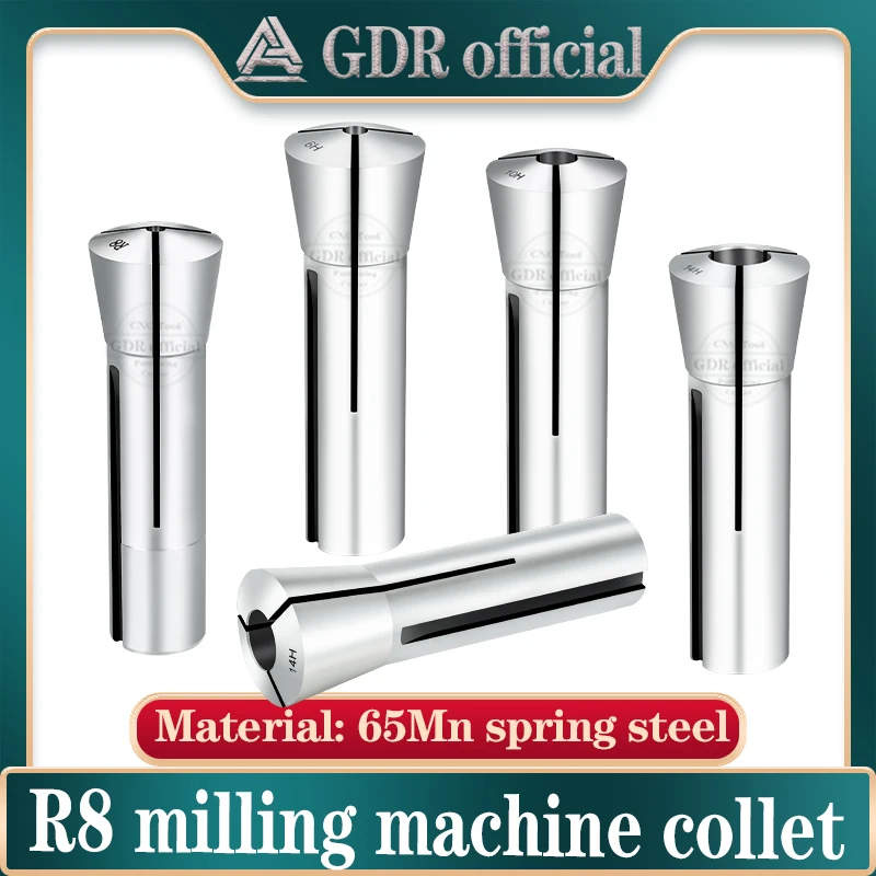 R8 Collet Milling machine R8 Collet Metric British R8 Collet Clamping Size Milling tool holder R8 Collet Chuck set spring collet
R8 Collet Milling machine R8 Collet Metric British R8 Collet Clamping Size Milling tool holder R8 Collet Chuck set spring collet