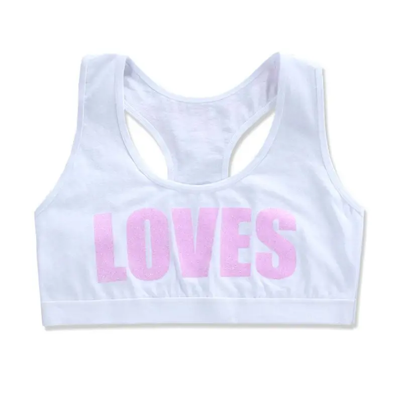 Free Shipping Girls Cotton Sport Training Bra Letter Print Solid Color Underwear Bralette C63C
Free Shipping Girls Cotton Sport Training Bra Letter Print Solid Color Underwear Bralette C63C