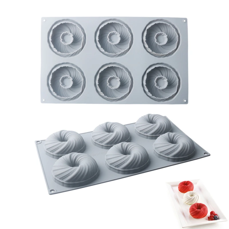 Silicone Cake Decorating Mold For Baking Mould Dessert Mousse bakvormen Pastry Pan Bakeware Tools Turbine French Dessert Mold 
Silicone Cake Decorating Mold For Baking Mould Dessert Mousse bakvormen Pastry Pan Bakeware Tools Turbine French Dessert Mold