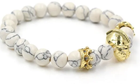 8 мм yh2 Золото Серебро Микро Проложить cz Циркон кубический цирконий Эластичный регулируемый браслет из бисера Белый Howlite Агат браслет с оник...
8 мм yh2 Золото Серебро Микро Проложить cz Циркон кубический цирконий Эластичный регулируемый браслет из бисера Белый Howlite Агат браслет с оник...