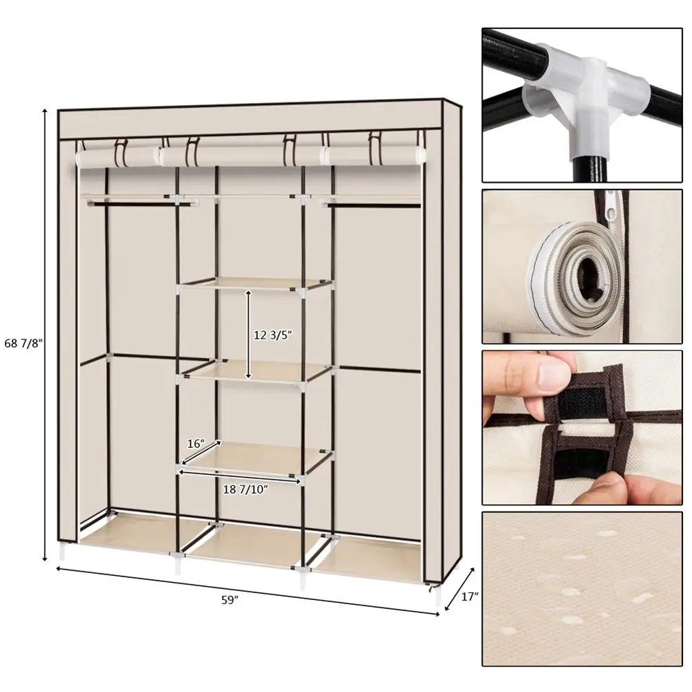 Thicken Bedroom Cloth Wardrobes Non-woven Folding Cupboard Clothing Organizer Cabinet Dustproof Closet Bedroom Container
Thicken Bedroom Cloth Wardrobes Non-woven Folding Cupboard Clothing Organizer Cabinet Dustproof Closet Bedroom Container