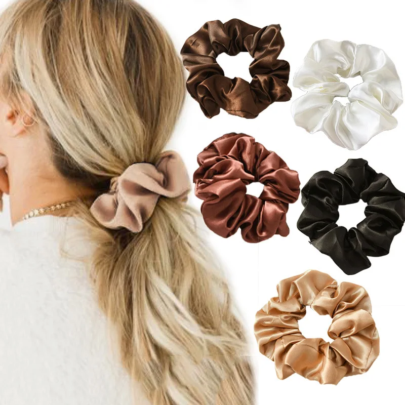 Wholesale Solid Hair Rings Satin Large Intestine Elastics band Ladies Scrunchie Women Headdresses for
Wholesale Solid Hair Rings Satin Large Intestine Elastics band Ladies Scrunchie Women Headdresses for