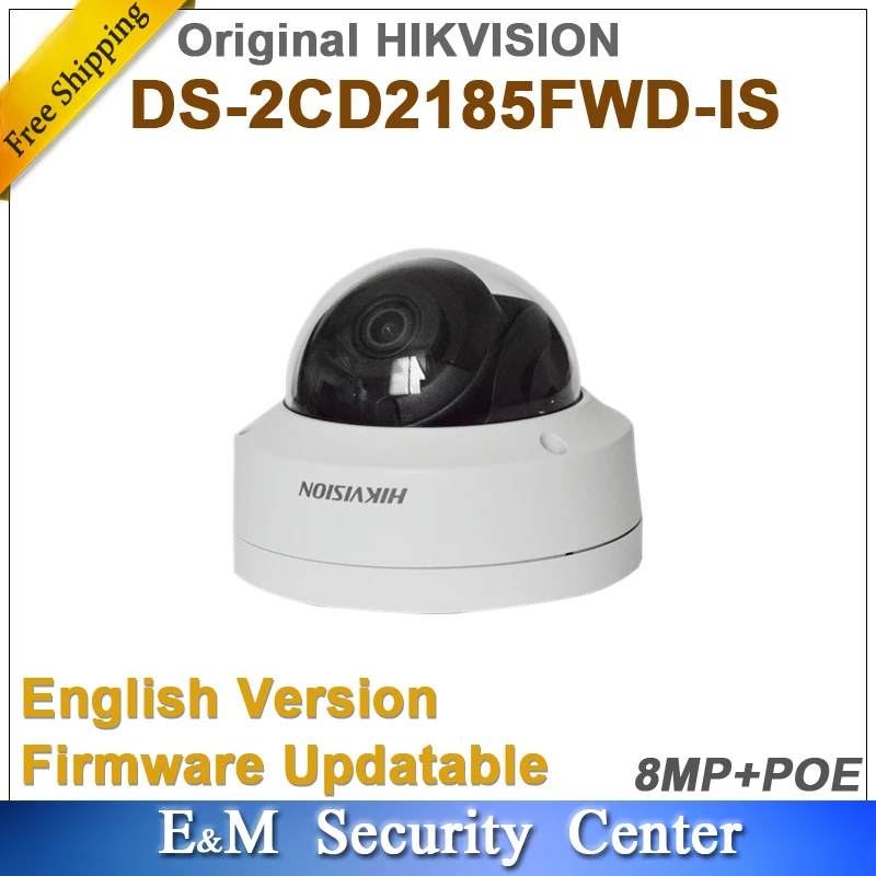 Купольная камера видеонаблюдения Hikvision DS-2CD2185FWD-IS 8 Мп с аудиосигналом IP ИК IP67