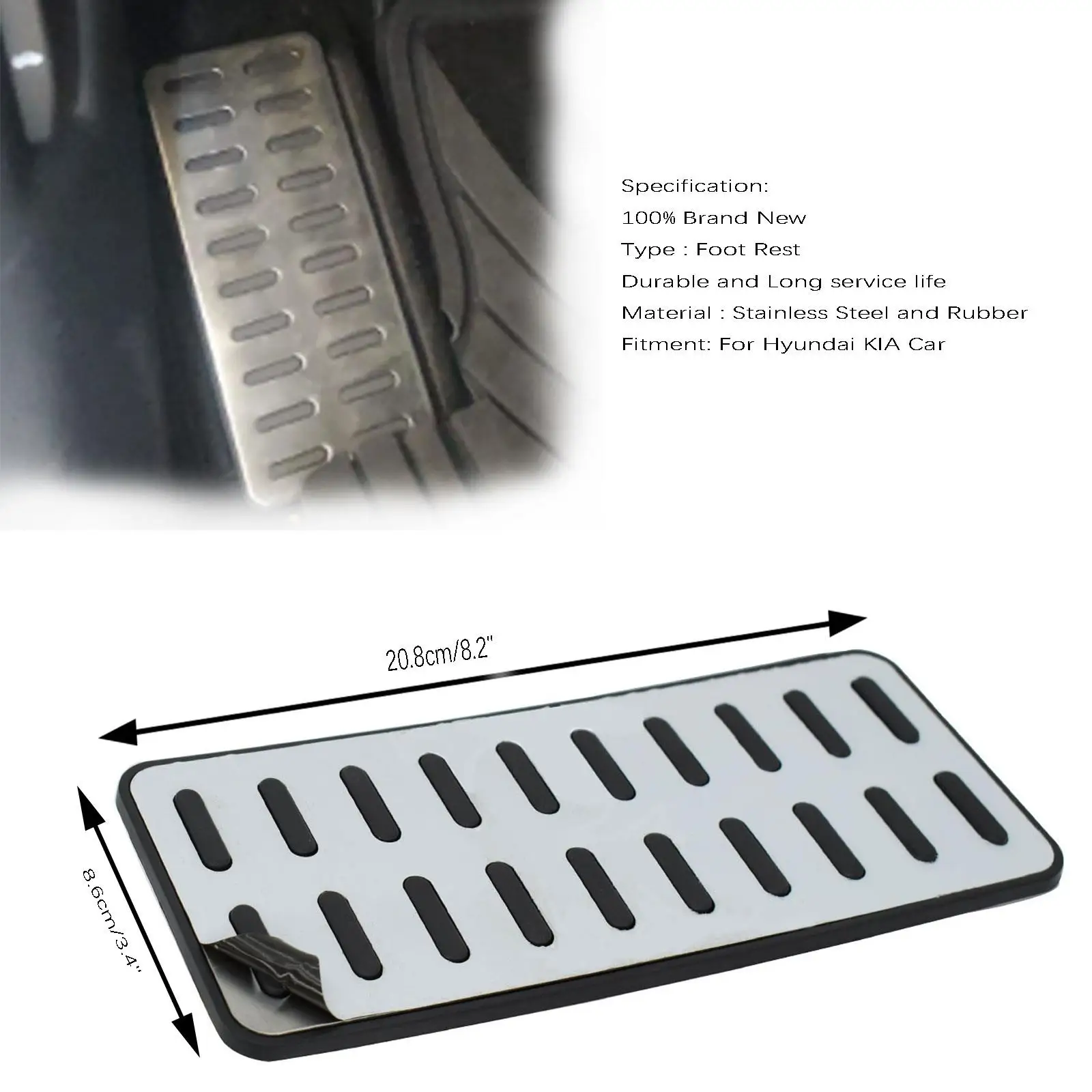 Foot Rest Pedal Cover For Hyundai Ix25 I30 Creta For KIA Kia K2 Rio Soul KX3 K5 Optima K5 304 SS Stainless Steel Car Accessories
Foot Rest Pedal Cover For Hyundai Ix25 I30 Creta For KIA Kia K2 Rio Soul KX3 K5 Optima K5 304 SS Stainless Steel Car Accessories