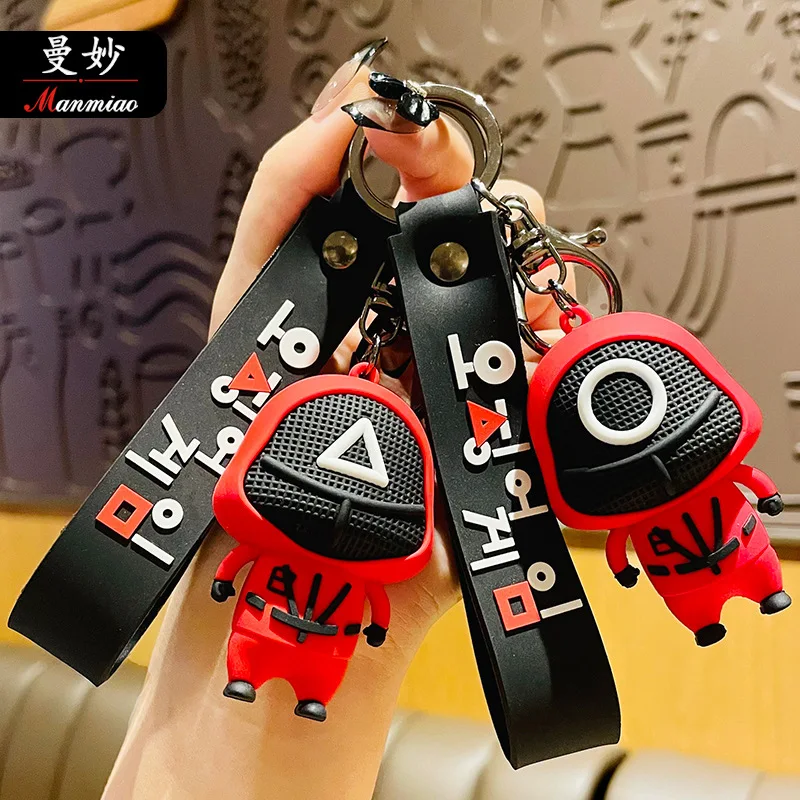 Squid Game Keychain Soldier Triangle Series Creative Cute Key Ring Car Cartoon Doll Backpack Pendant Movie Fans Gifts
Squid Game Keychain Soldier Triangle Series Creative Cute Key Ring Car Cartoon Doll Backpack Pendant Movie Fans Gifts