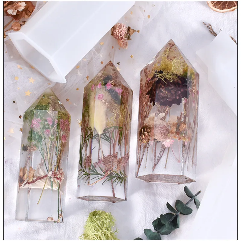 New Tower Silicone Molds DIY Crystal Epoxy Mold Hexagonal Cone Faux Quartz Healing Flowers Crystal Candle Making Home Decoration
New Tower Silicone Molds DIY Crystal Epoxy Mold Hexagonal Cone Faux Quartz Healing Flowers Crystal Candle Making Home Decoration