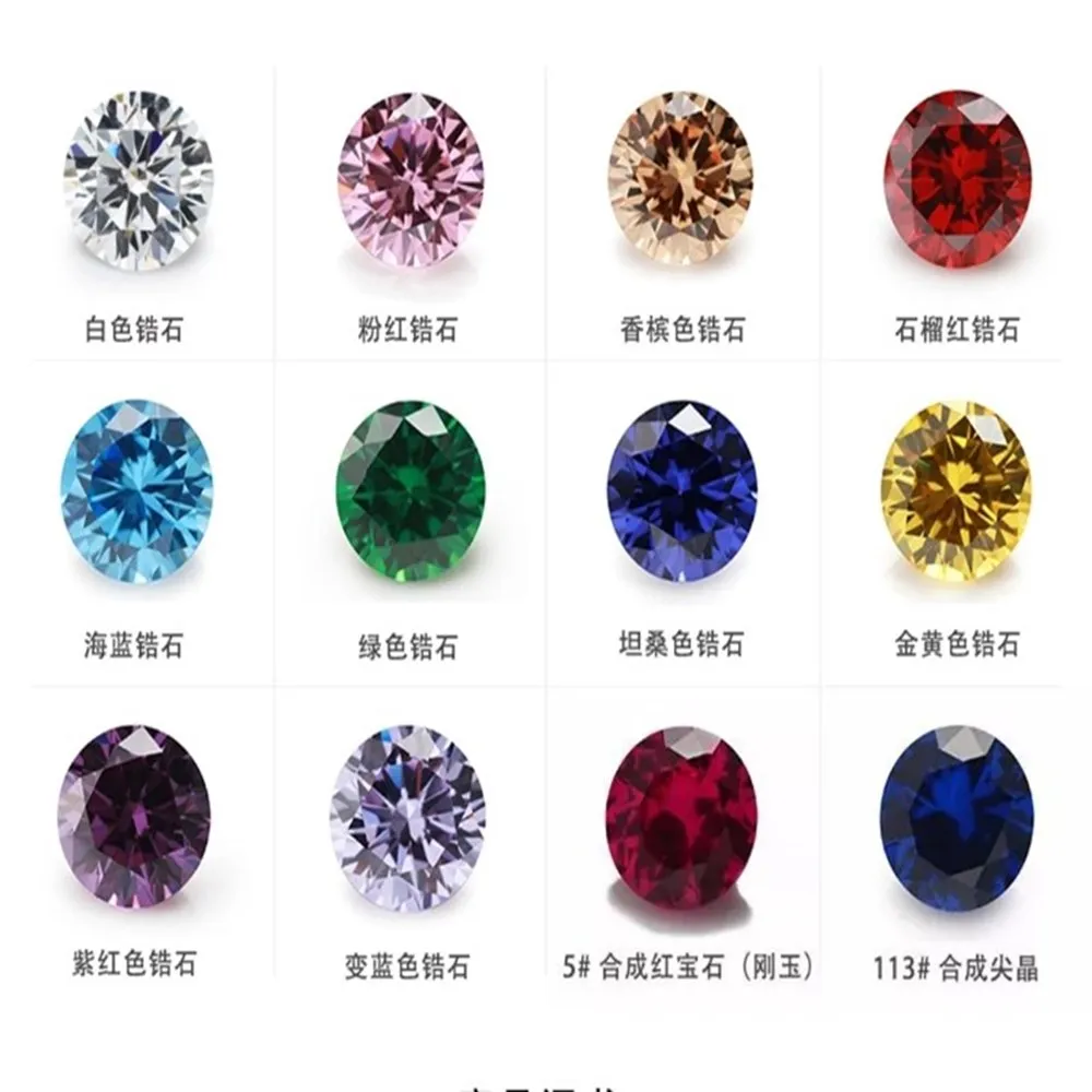 Loose beads Cubic Zirconia Stone Multicolor Round Shape Brilliant Cut CZ Stones Synthetic Gems Beads For DIY Jewelry 0.8~12mm
Loose beads Cubic Zirconia Stone Multicolor Round Shape Brilliant Cut CZ Stones Synthetic Gems Beads For DIY Jewelry 0.8~12mm