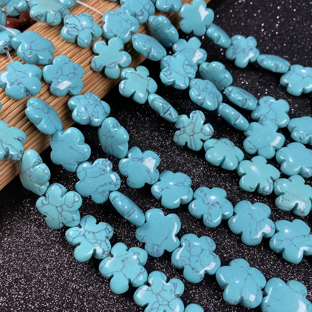Natural Stone Amazonite Beads Flower Shape Turquoises Loose Beads DIY Accessories for Jewelry Making Necklace Bracelet 16x16mm
Natural Stone Amazonite Beads Flower Shape Turquoises Loose Beads DIY Accessories for Jewelry Making Necklace Bracelet 16x16mm