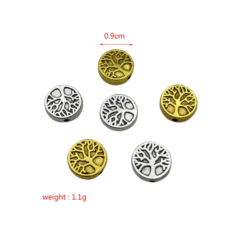 120pcs round piece tree of life perforated connector beads for jewelry making DIY bracelet necklace accessory material
120pcs round piece tree of life perforated connector beads for jewelry making DIY bracelet necklace accessory material