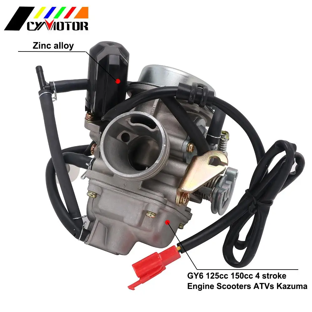 Universal Carburador 24mm 4T For Yamaha GY6 125cc 150cc Scooter Moped PD24J CVK Carburetor CARB Scooters ATVS Kazuma
Universal Carburador 24mm 4T For Yamaha GY6 125cc 150cc Scooter Moped PD24J CVK Carburetor CARB Scooters ATVS Kazuma