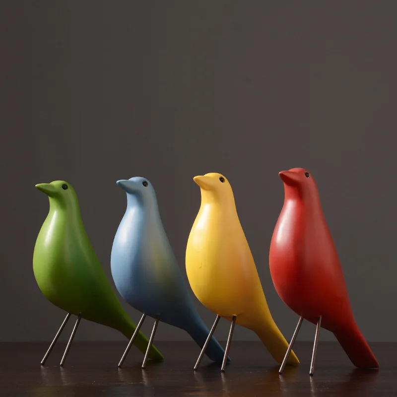 Modern minimalist color black and white bird ornament resin creative office living room model room home soft decoration
Modern minimalist color black and white bird ornament resin creative office living room model room home soft decoration