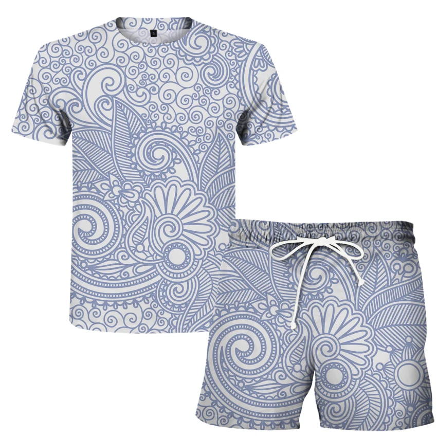 Color diamond pattern men's sports thin sweat absorbing T-shirt + shorts two piece set men's leisure sports large
Color diamond pattern men's sports thin sweat absorbing T-shirt + shorts two piece set men's leisure sports large