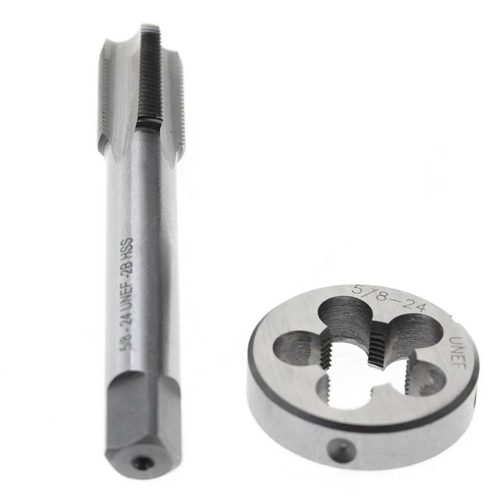 2pcs HSS Right Hand Tap And Die Set Metric Drill Bit 5/8 Inch -24 UNEF Screw Thread Tap Drill Machine Plug Tap Die
2pcs HSS Right Hand Tap And Die Set Metric Drill Bit 5/8 Inch -24 UNEF Screw Thread Tap Drill Machine Plug Tap Die