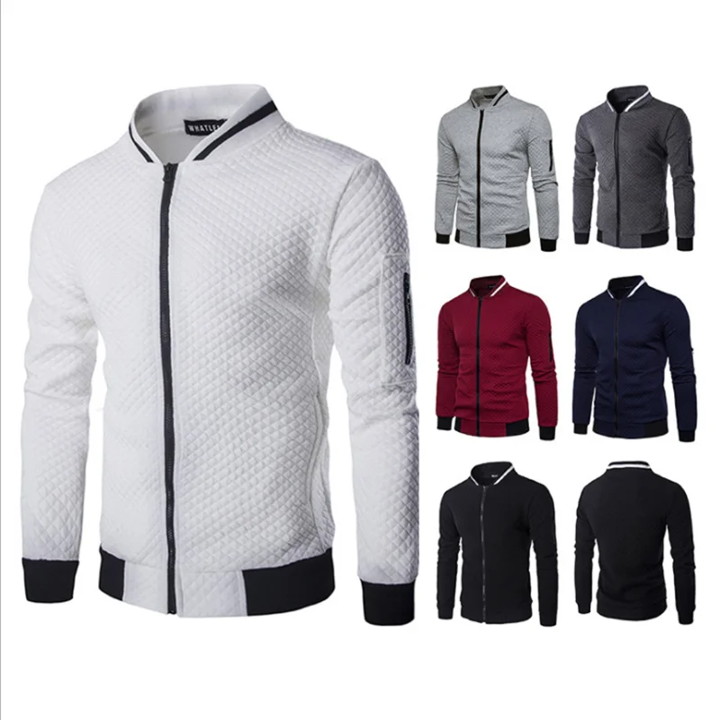 Baseball Jacket Men Long Sleeve Zipper Crewneck Sweatshirt Hoodless College Harajuku Style Outwear Coat Tops Men Casual Clothing
Baseball Jacket Men Long Sleeve Zipper Crewneck Sweatshirt Hoodless College Harajuku Style Outwear Coat Tops Men Casual Clothing