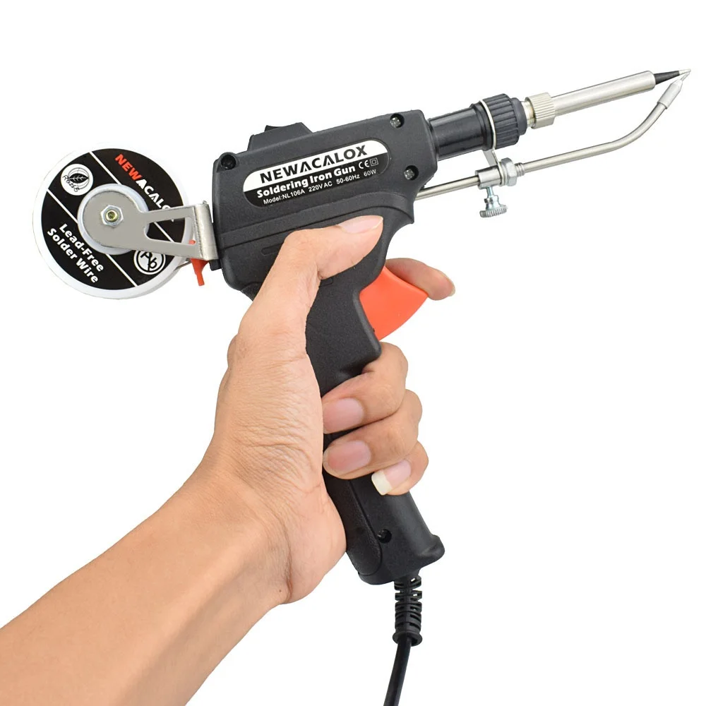 60w Electric Automatic Soldering Iron Gun Kit 900m Series Soldering Iron Tip Tweezers Wire Welding Auto Send Tin Machine Tool 
60w Electric Automatic Soldering Iron Gun Kit 900m Series Soldering Iron Tip Tweezers Wire Welding Auto Send Tin Machine Tool