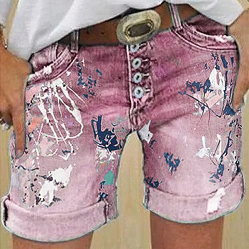 2021 All-match Denim Shorts Women 2021 Summer Printed Solid Elastic Middle Waist Loose Knee Length Stretch Fashion Ladies Bottom
2021 All-match Denim Shorts Women 2021 Summer Printed Solid Elastic Middle Waist Loose Knee Length Stretch Fashion Ladies Bottom