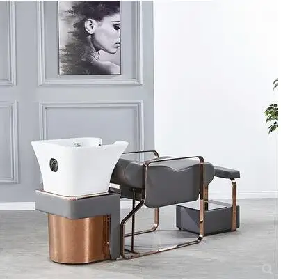 Light luxury barber shop shampoo bed hair salon special flush bed web celebrity half lie shampoo bed ceramic basin simple shampo
Light luxury barber shop shampoo bed hair salon special flush bed web celebrity half lie shampoo bed ceramic basin simple shampo