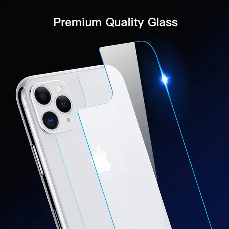 Защитная пленка для задней панели экрана iPhone 11 12 Pro Max 8 7 6 6S Plus 5S закаленное стекло