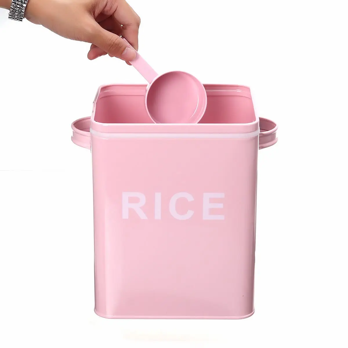 Kitchen storage box organizer food Tank Metal sealing with Spoon Cover Multifunction Coffee Sugar Square Tea Case Household
Kitchen storage box organizer food Tank Metal sealing with Spoon Cover Multifunction Coffee Sugar Square Tea Case Household