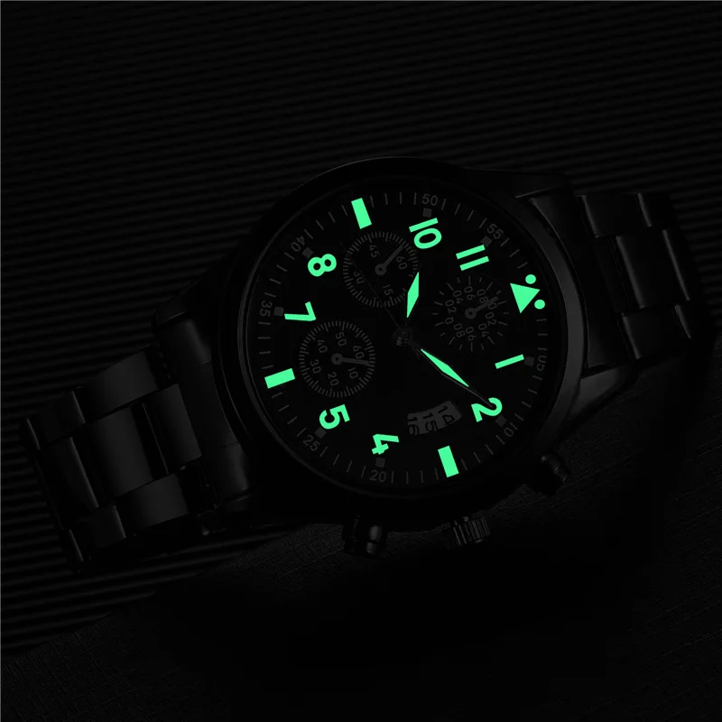 New Famous Mens Luxury Watches Men Date Calendar Luminous Quartz Watch Men Stainless Steel Military Watches Relogio Masculino
New Famous Mens Luxury Watches Men Date Calendar Luminous Quartz Watch Men Stainless Steel Military Watches Relogio Masculino