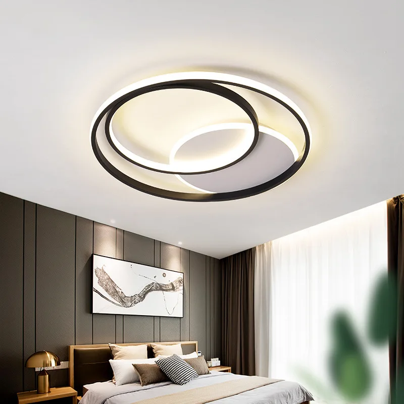 Modern LED Ceiling Lamp for Living Room Bedroom Study Black White Round Lustre Panel Light with Remote Control Home Fixtures
Modern LED Ceiling Lamp for Living Room Bedroom Study Black White Round Lustre Panel Light with Remote Control Home Fixtures