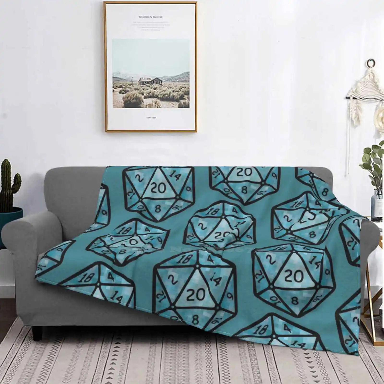 Manta suave de 20 caras para sofá/cama/viaje, dados de 20 caras, juegos de rol y D Dnd 
Manta suave de 20 caras para sofá/cama/viaje, dados de 20 caras, juegos de rol y D Dnd