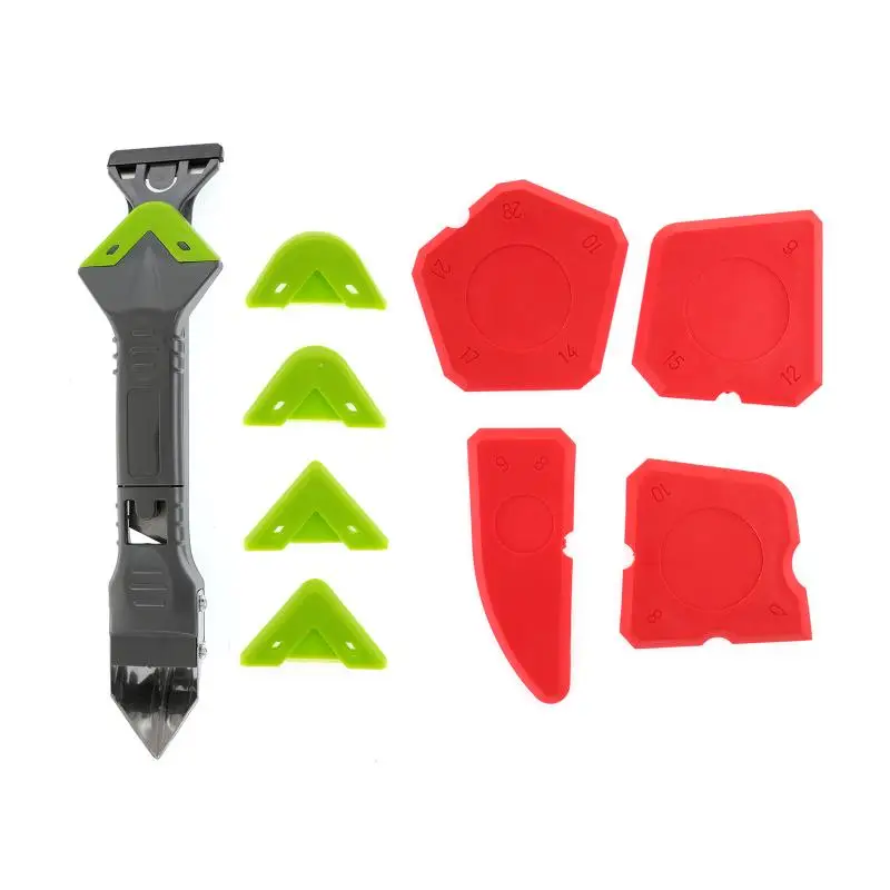 5 In 1 Silicone Remover Caulk Finisher Sealant Smooth Scraper Internal Corner Squeegee Replacement Pad Rubber Shovel Tool Kit
5 In 1 Silicone Remover Caulk Finisher Sealant Smooth Scraper Internal Corner Squeegee Replacement Pad Rubber Shovel Tool Kit