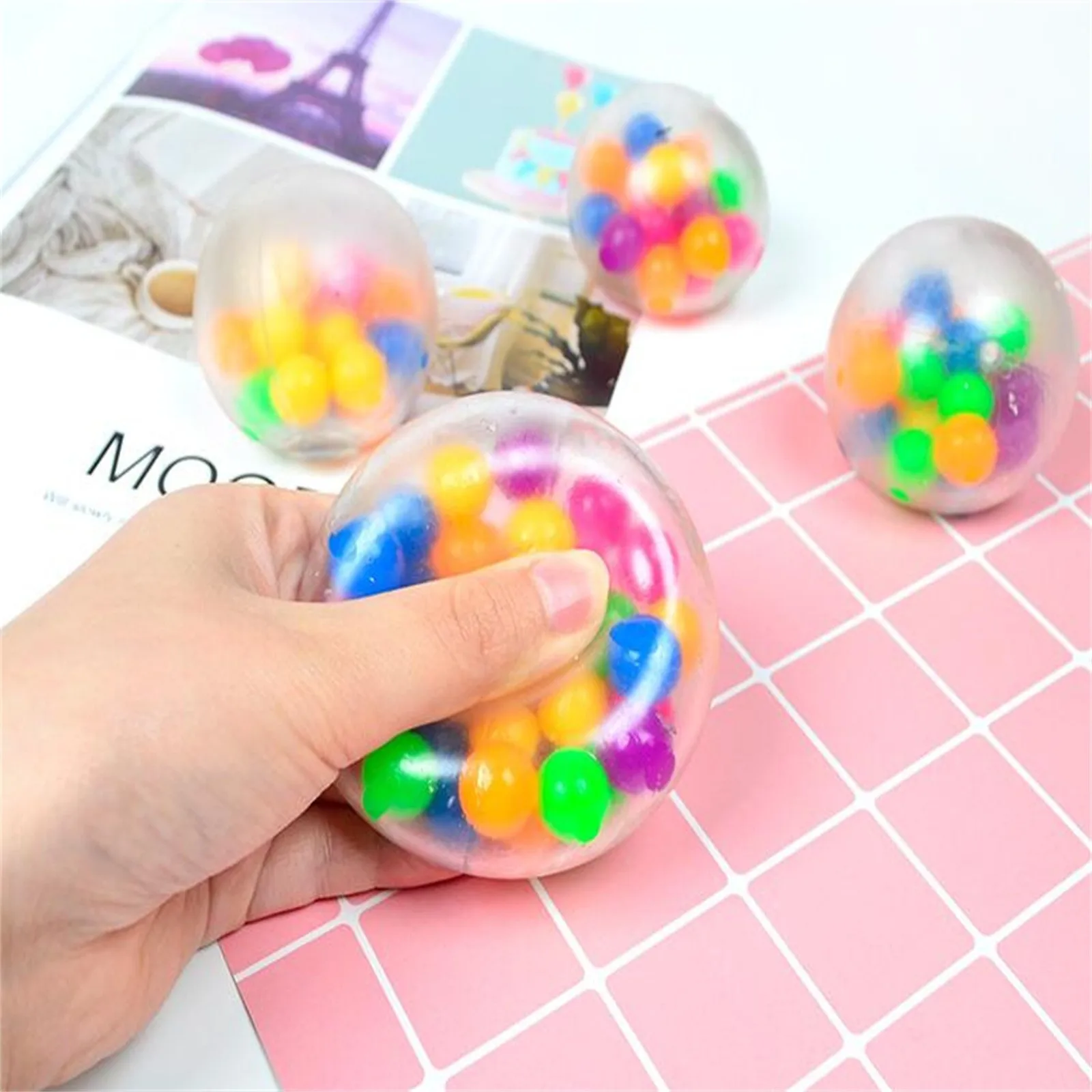 Colorful Fidget Toys globble Anti-stress Pressure Stress Ball Child Sticky Balls Soft Stuffed Toys Sensory Figet Squishies Toys
Colorful Fidget Toys globble Anti-stress Pressure Stress Ball Child Sticky Balls Soft Stuffed Toys Sensory Figet Squishies Toys