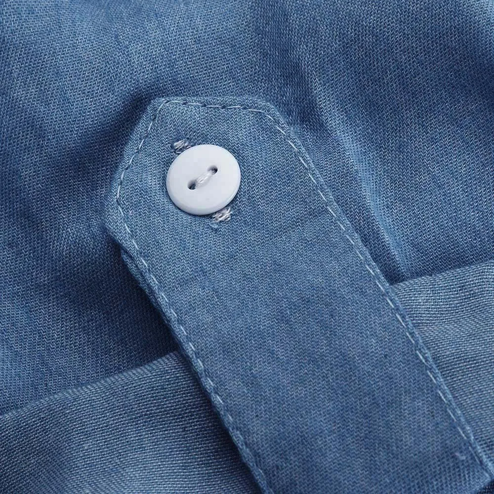 Mini Dress Short Sleeve Shirt Dress Women Denim Long Dresses Pocket Button Shirt Print Dress Casual Loose Dresses 2021 FFT
Mini Dress Short Sleeve Shirt Dress Women Denim Long Dresses Pocket Button Shirt Print Dress Casual Loose Dresses 2021 FFT